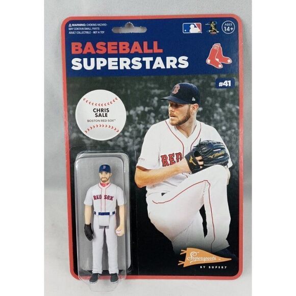 Chris Sale(Boston Red Sox MLB ReAction Figure by Super7 Brand New Seal Original - Picture 4 of 12